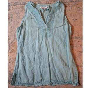 Zara Aqua Blue Shimmer Top